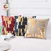 Manufacturer High Quality Nordic Decorative Throw Pillow Covers Gold Foil Print Shiny Luxury Cushion Pillow Cover