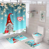 Wholesale Shower Curtain Sets With Rugs 4 Pieces Set Christmas Printed Decoration