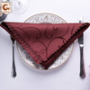 Wholesale Polyester Dining Jacquard Napkin Mouth Cloth Hotel Wedding Banquet Folding Napkin 48x48cm Multi Colors