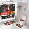 Wholesale Shower Curtain Sets With Rugs 4 Pieces Set Christmas Printed Decoration