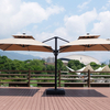 Wholesale Base Sunshade New Design Sunshade Outdoor Custom Canopy Sunshade 1 Base With 2 Umbrella