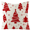 Manufacturer Fine Linen Sofa Pillowcase Cushion Cover Christmas Red Throw Pillow Cover