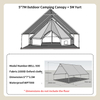 Outdoor Camping Tent Multi-functional Portable Waterproof Sunscreen Canopy Sliver CoatingAwning Wholesale