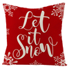 Manufacturer Fine Linen Sofa Pillowcase Cushion Cover Christmas Red Throw Pillow Cover