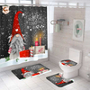 Wholesale Shower Curtain Sets With Rugs 4 Pieces Set Christmas Printed Decoration