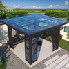 Factory Luxury Iron Gazebo Garden Pavilion for Garden Outdoor with Waterproof Chinese Style Outdoor Garden room